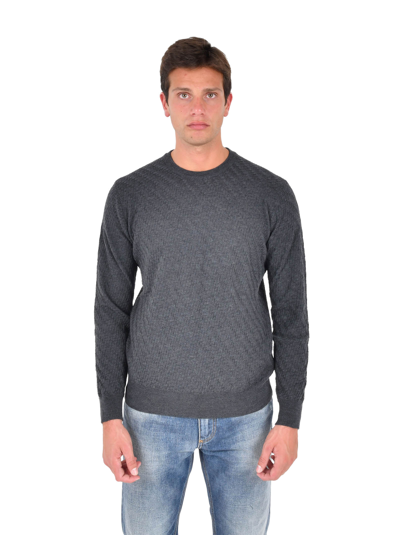 Dark Grey Crew Neck Sweater