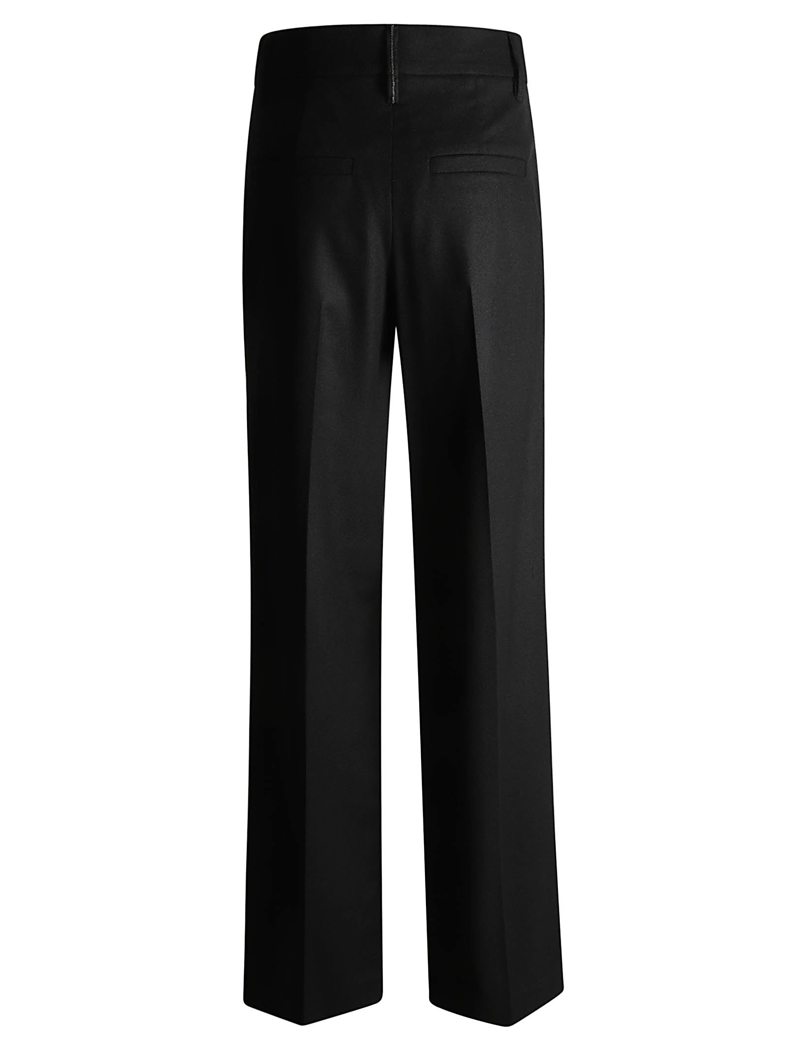 Straight-Leg Trousers With Tailored Waist