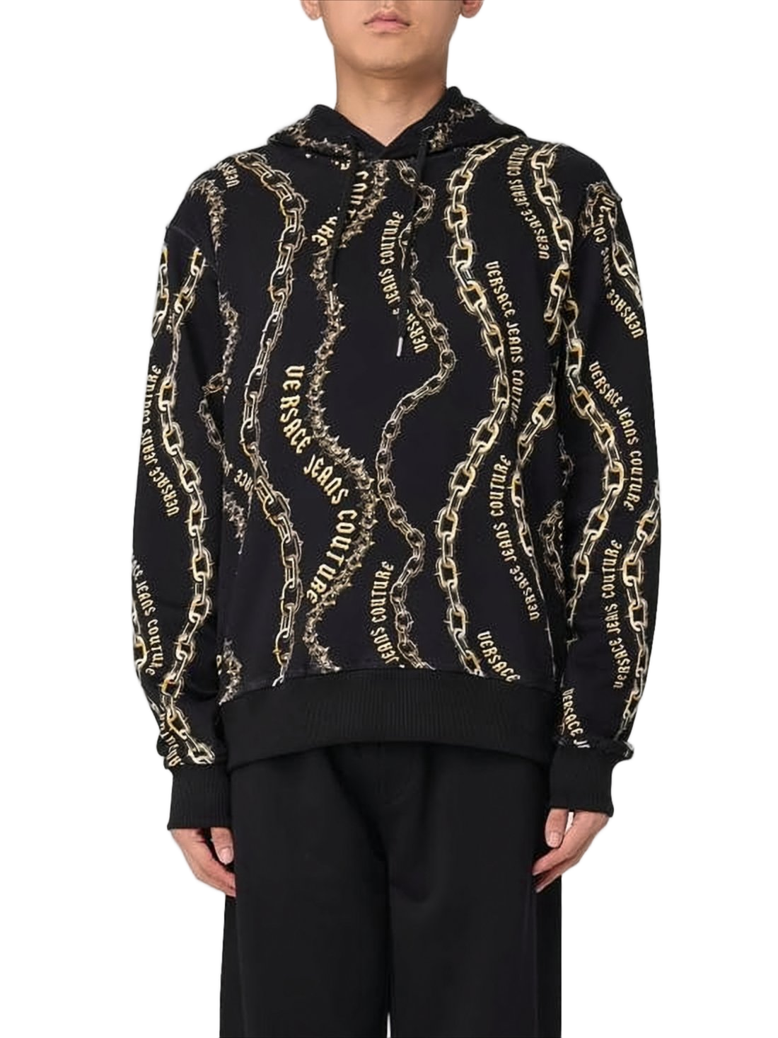 Chain Motif Print Versace Hoodie