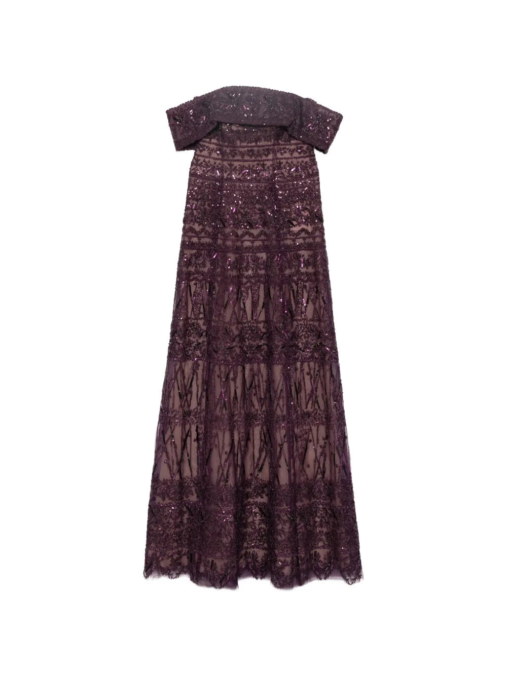 Beaded Tulle Dress