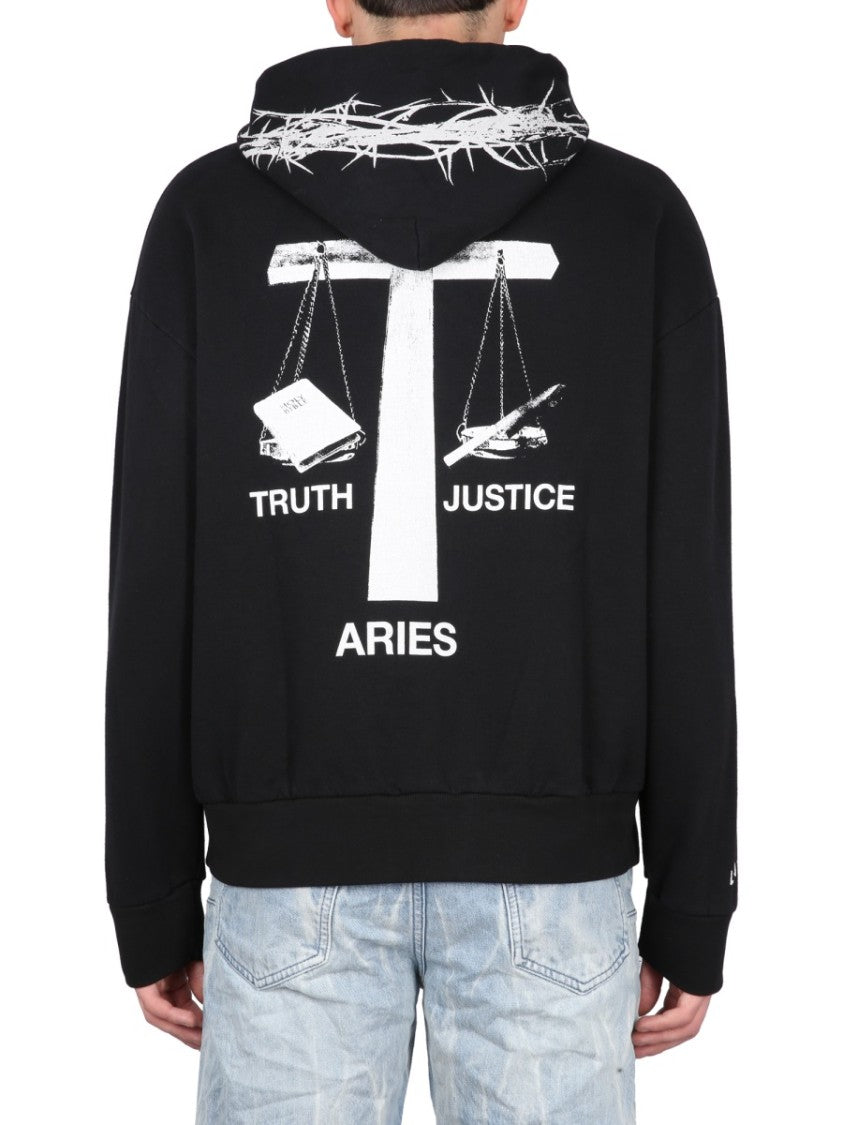 Relaxed-Fit Hoodie With Bold Graphic Design