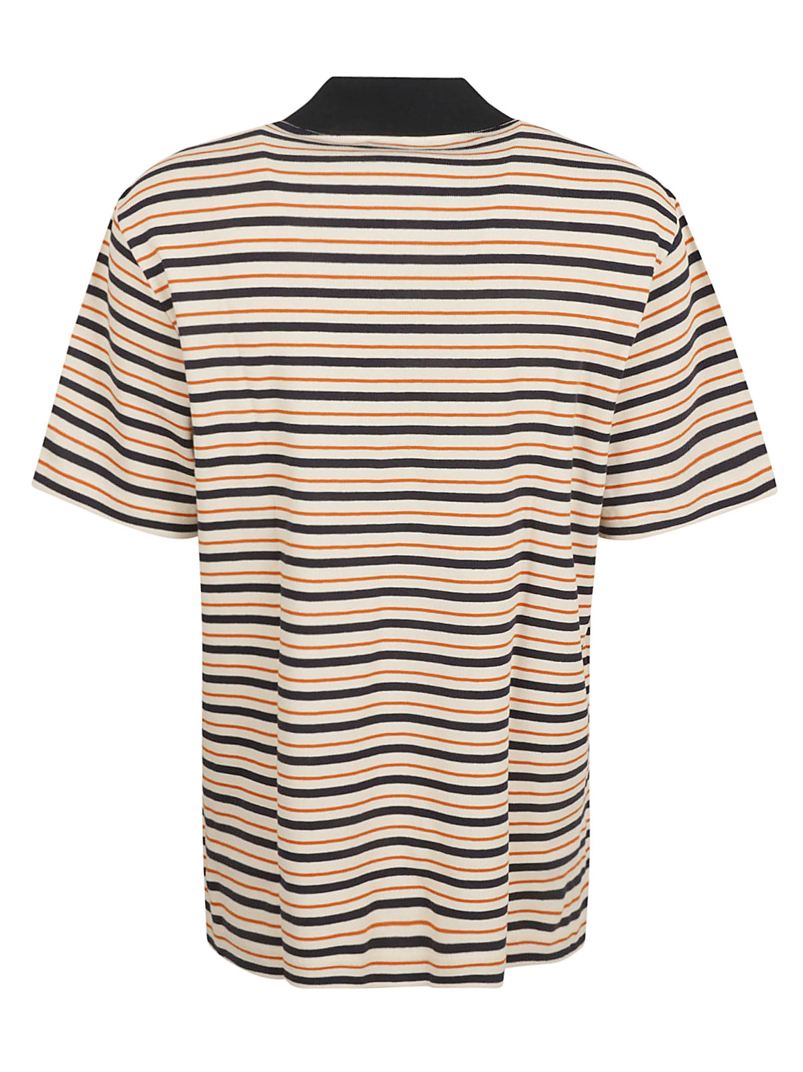 Horizontal Striped Polo Shirt