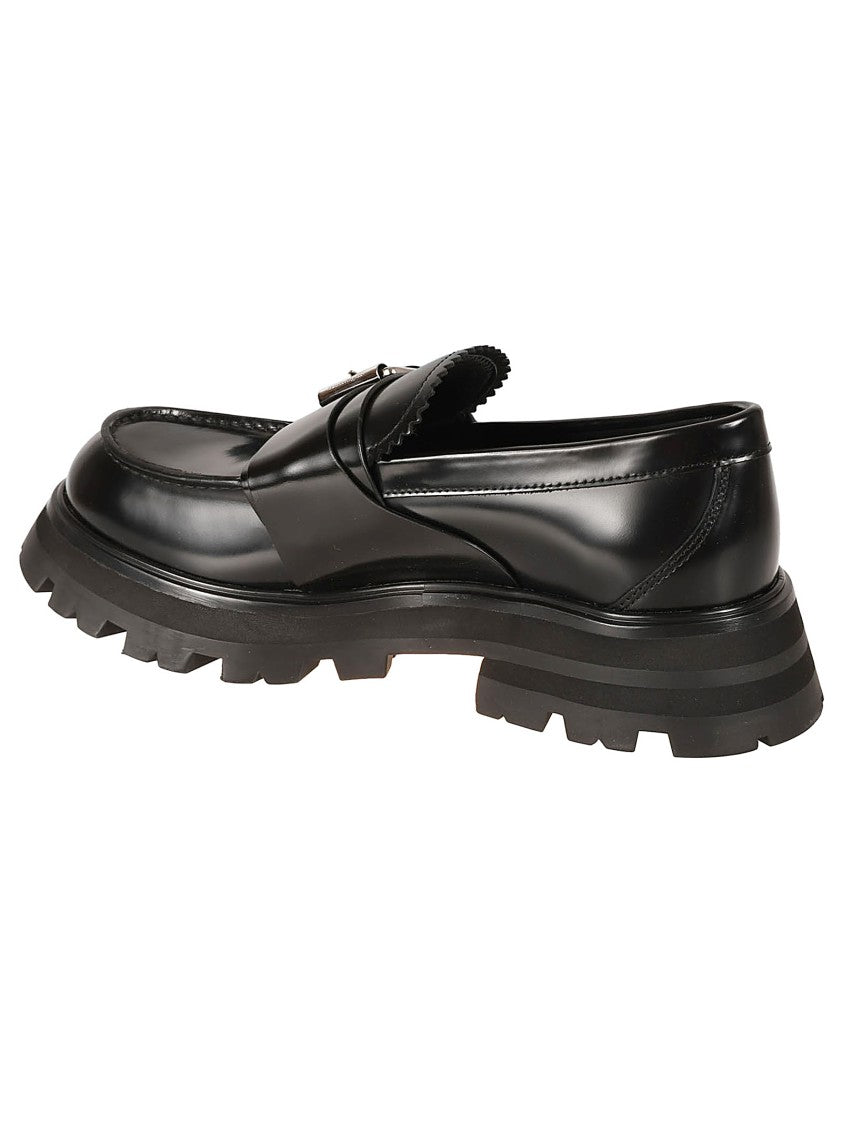 Sole Black Flat Shoes