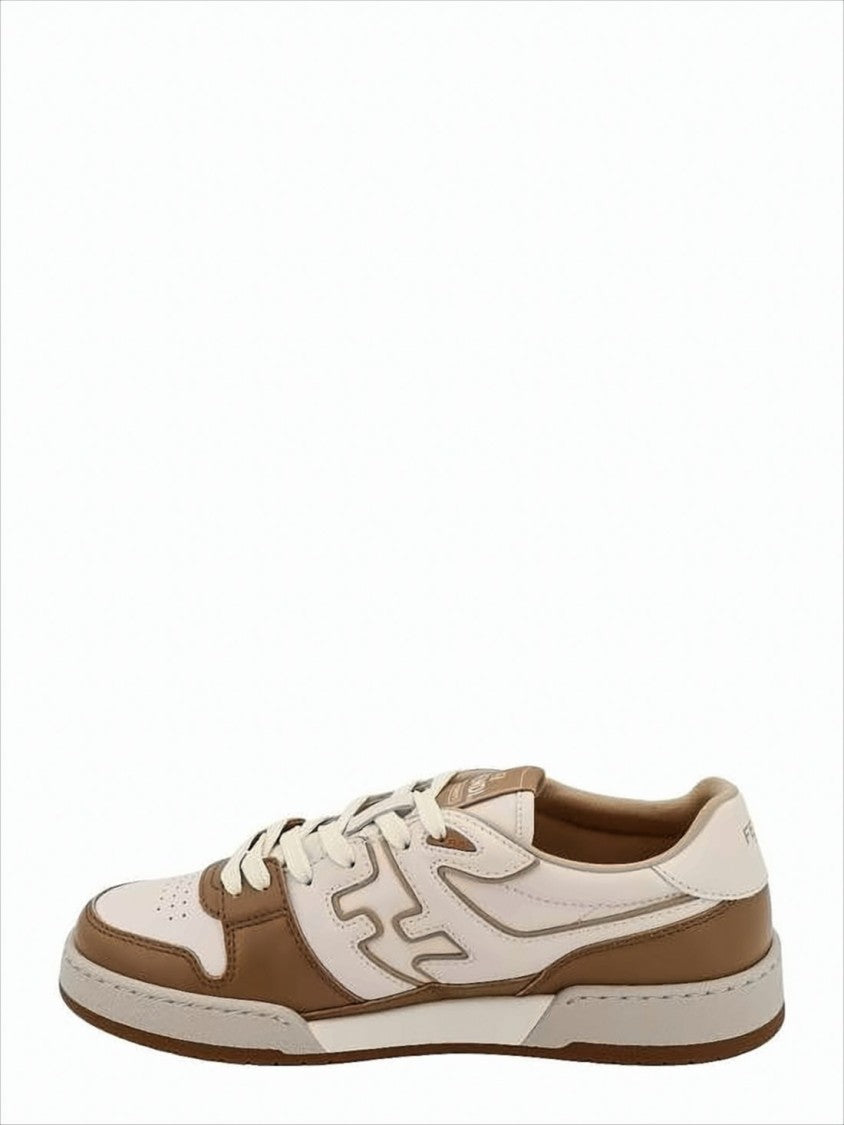 Low-Top Sneakers with Cream