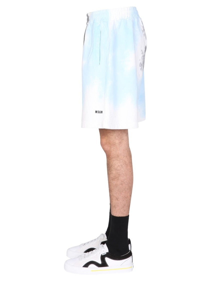 Tie Dye Pattern Bermuda