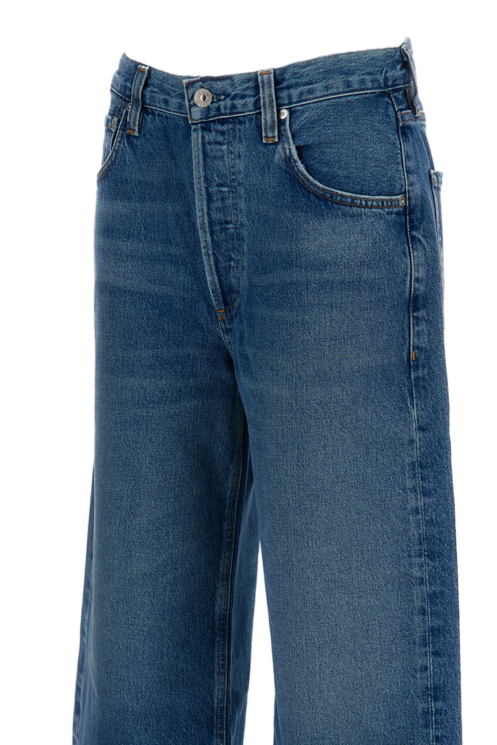 Chaya Wash Rigid Denim Cropped Jeans