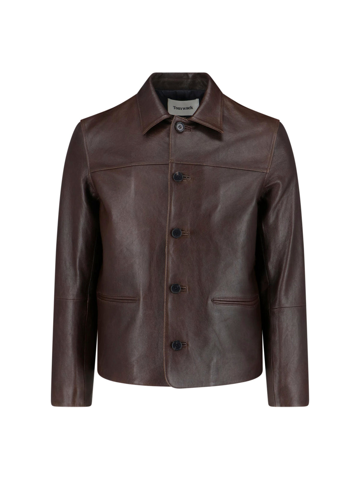 Structured Brown Jacket With Refined Finish