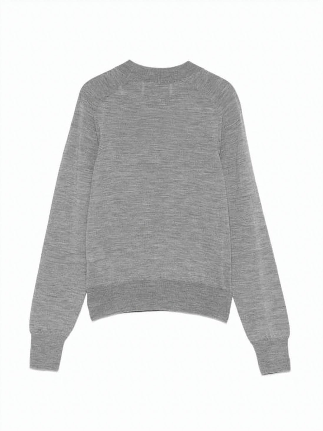 Blue Soft Wool Knit Raglan Sweater