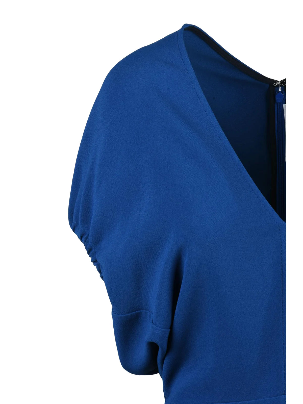 Cobalt Viscose Acetate Elastane Women Long Dress