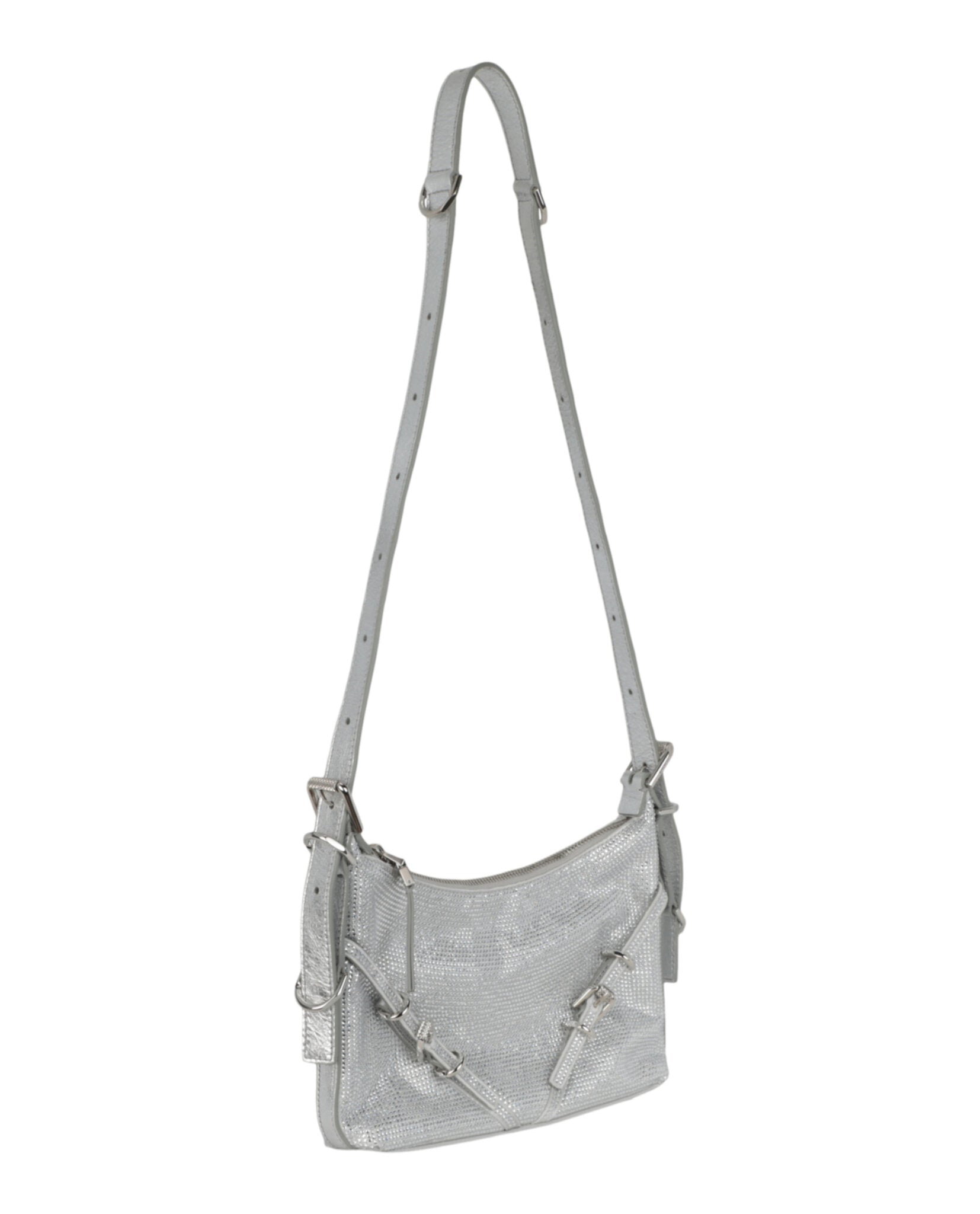 Mini Voyou Satin And Strass Shoulder Bag