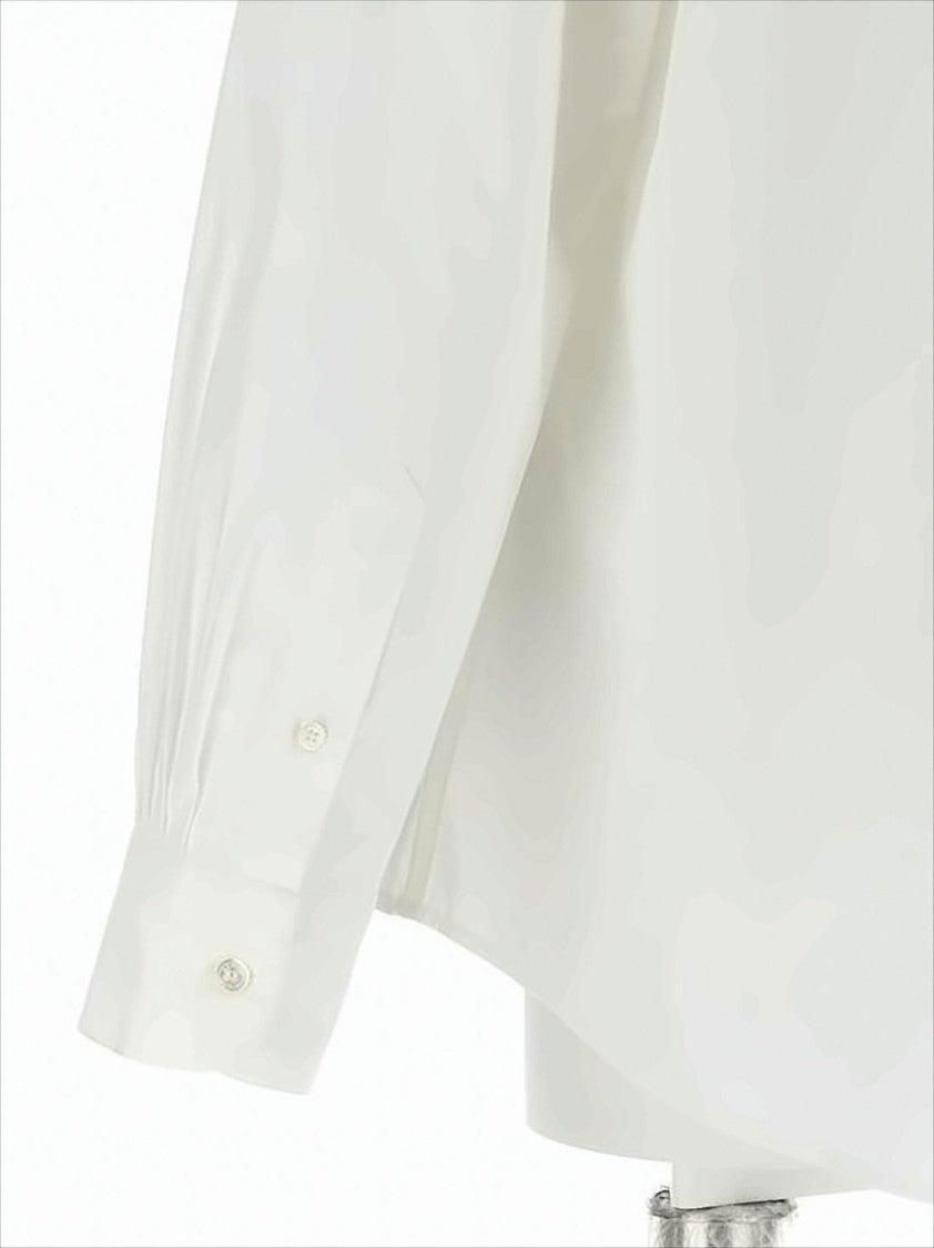 Long-Sleeve Casual Shirt with Intertwined Tiger Graphic