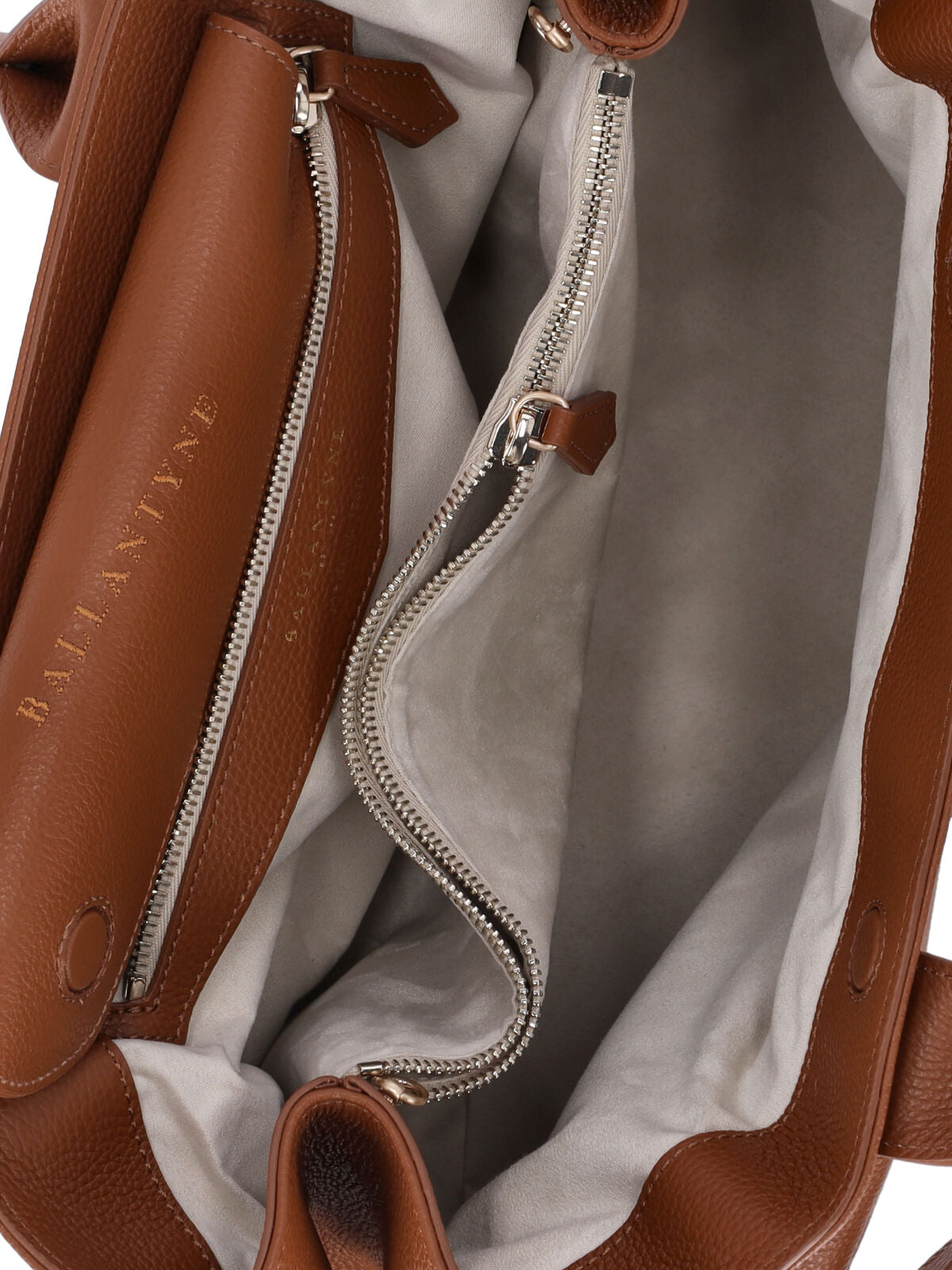 Structured Brown Calf Leather Tote With Adjustable Buckle
