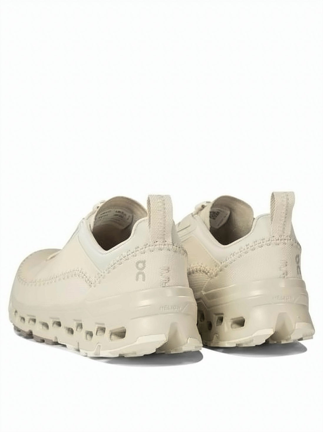 White Recycled Polyester Cushioned Sole Sneakers