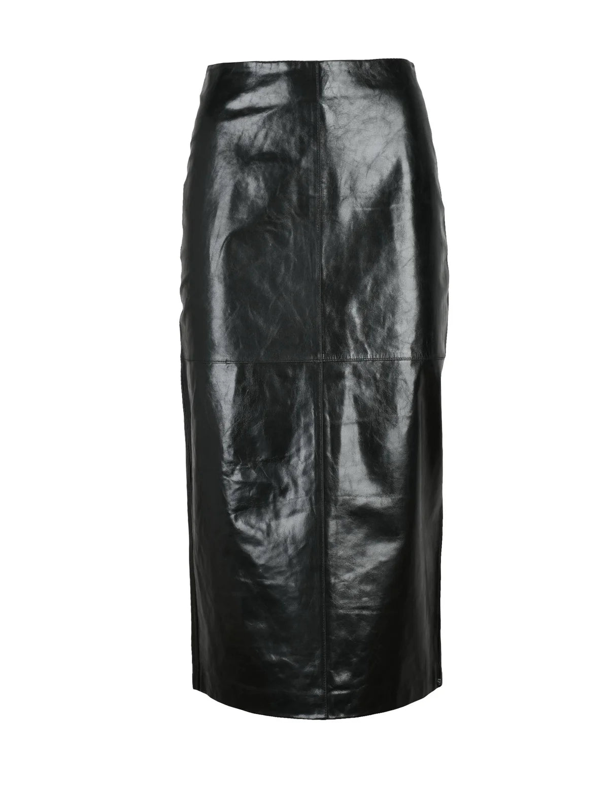 Black Leather Women's Leather Skirt