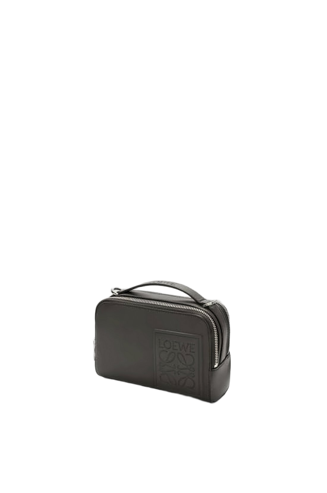 Sleek Rectangular Calf Leather Shoulder Bag