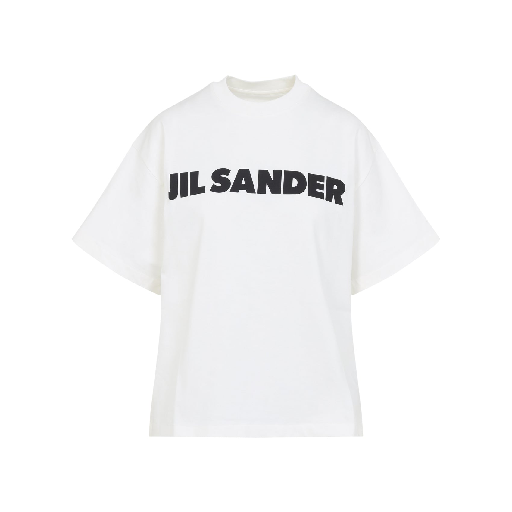 White Cotton Crew Neck T-Shirt