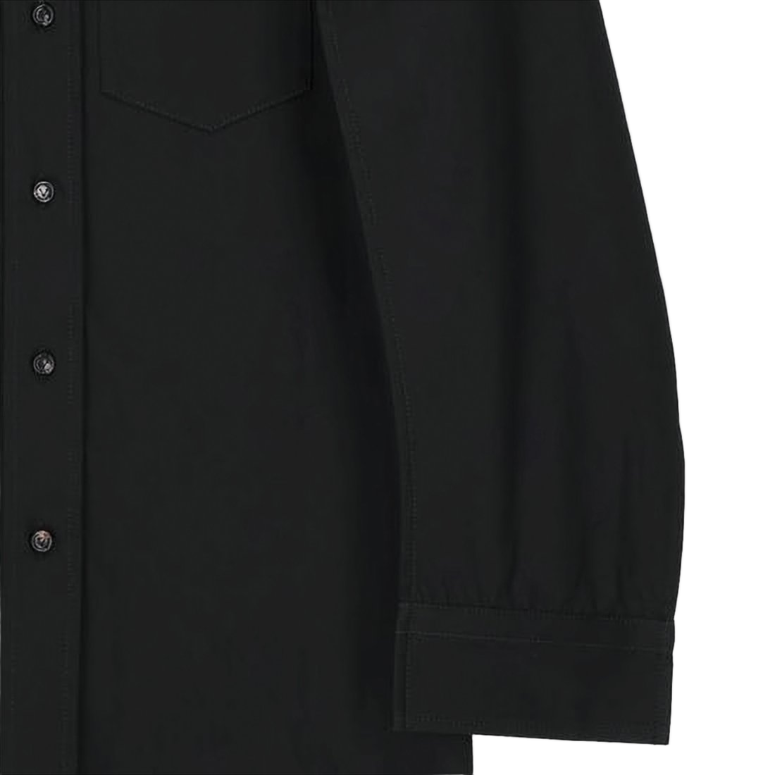Long-Sleeve Cotton Shirt with Classic Collar