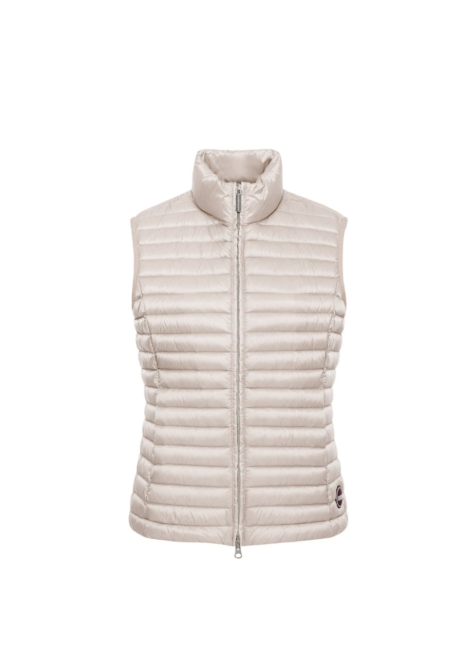 Quilted Down Vest With Adjustable Hem