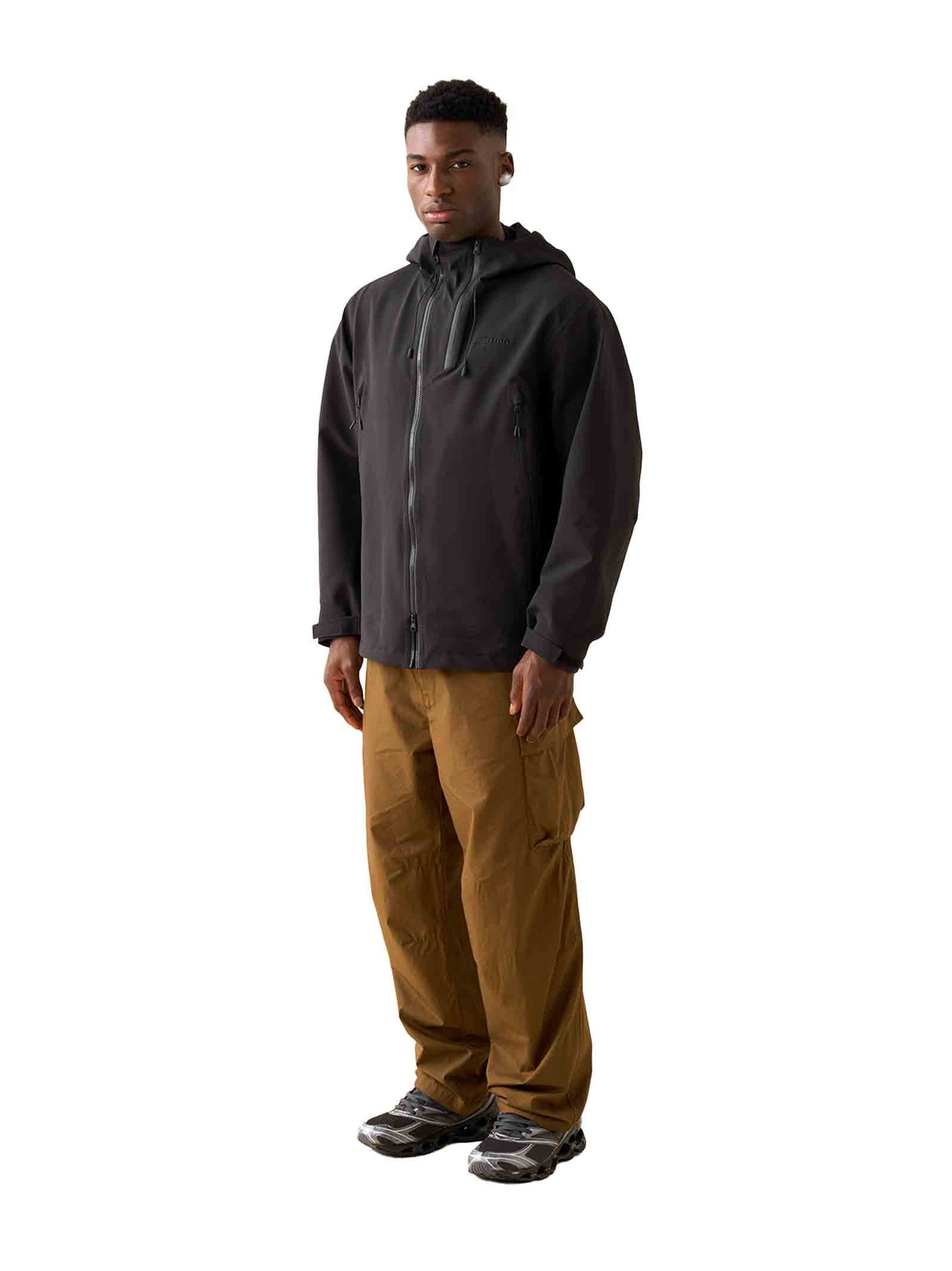 Weatherproof Brown Jacket With Adjustable Cuffs