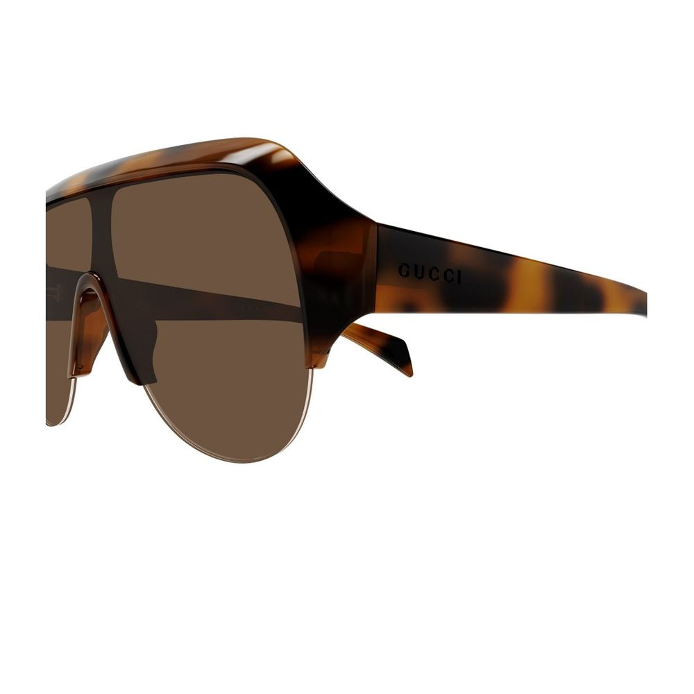 Oversized Pilot Mask Sunglasses With Sculpted Temples