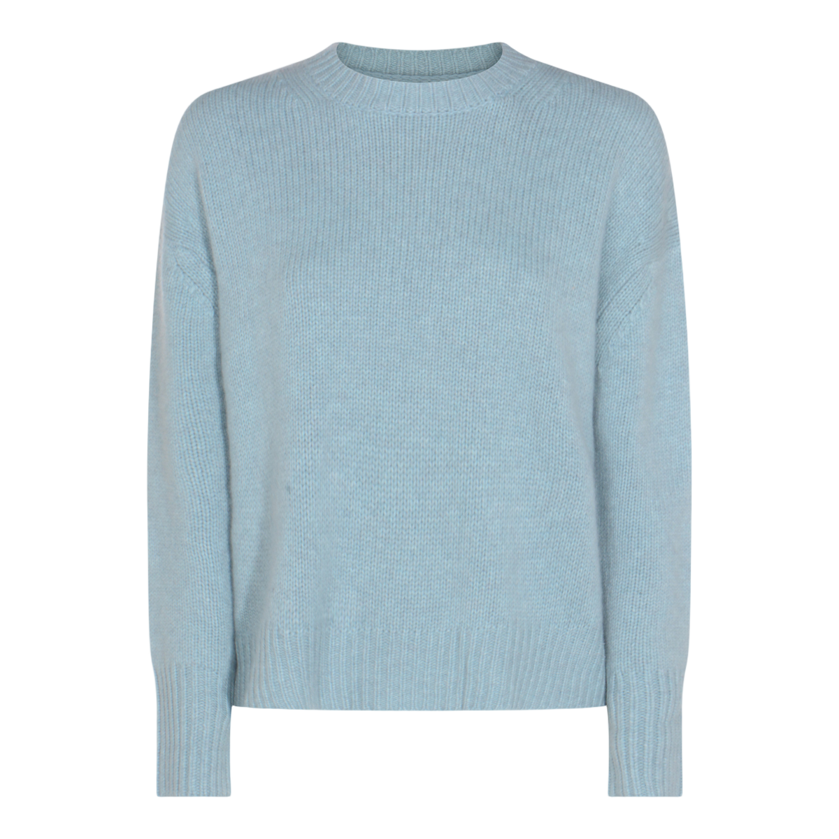 Fine Knit Sweater with Crew Neckline