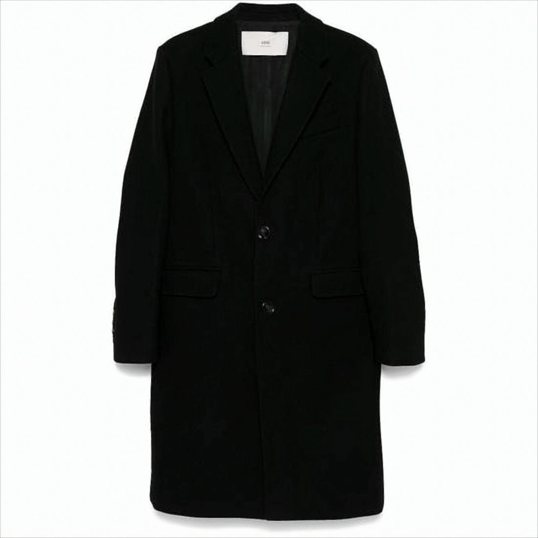 Classic Tailored Wool Coat With Minimalist Design