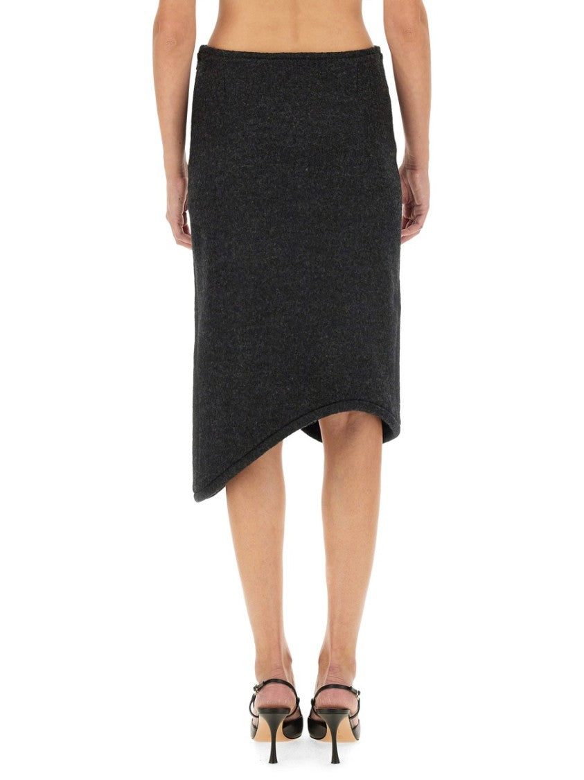 Padded Skirt With Tube Detail