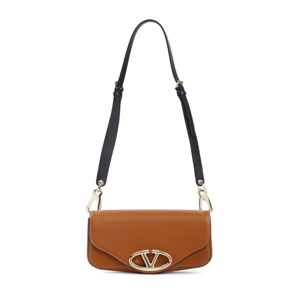 Calf Leather Brown Shoulder Bag