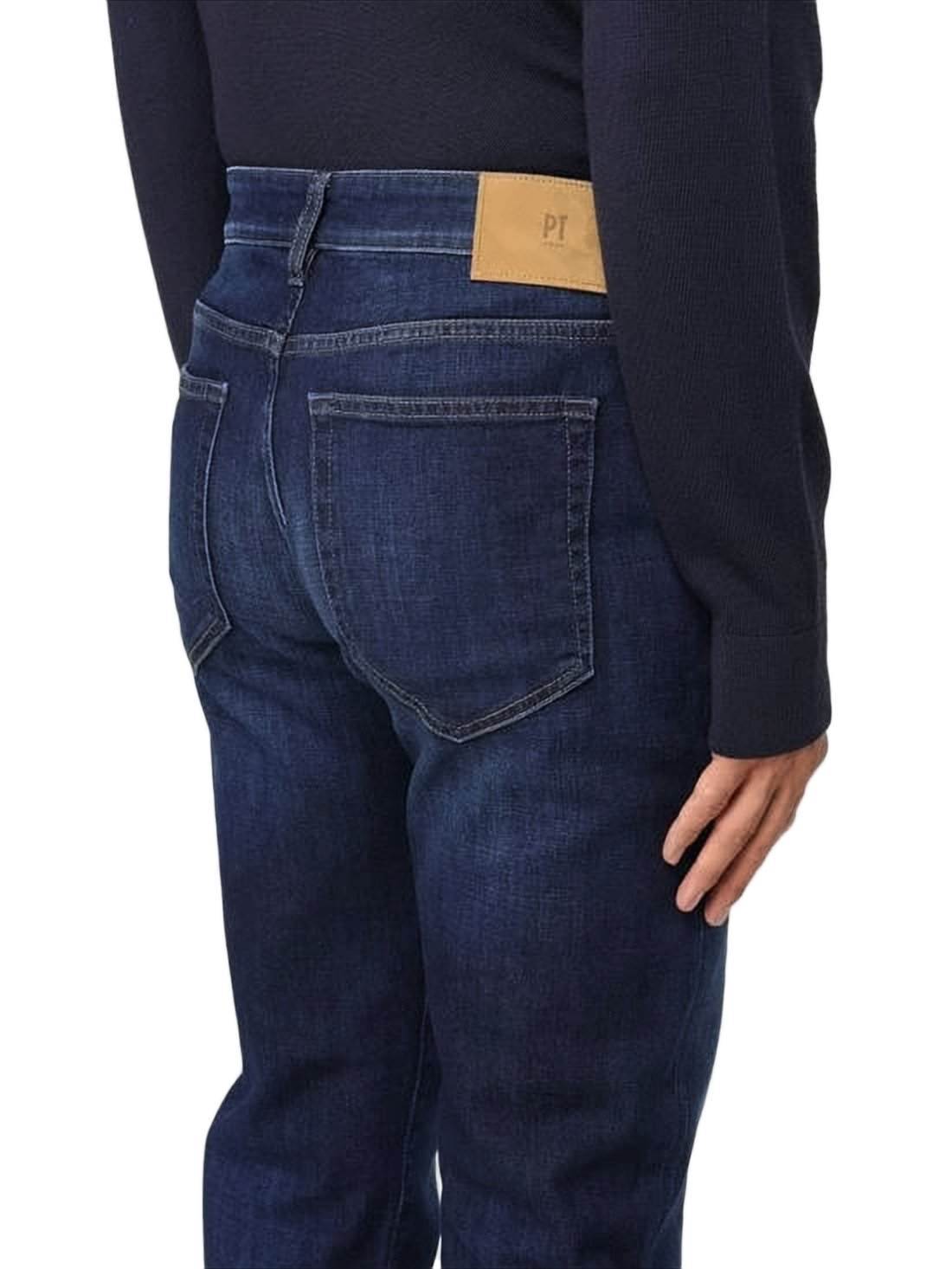Classic Straight-Leg Denim Pants with Subtle Fading