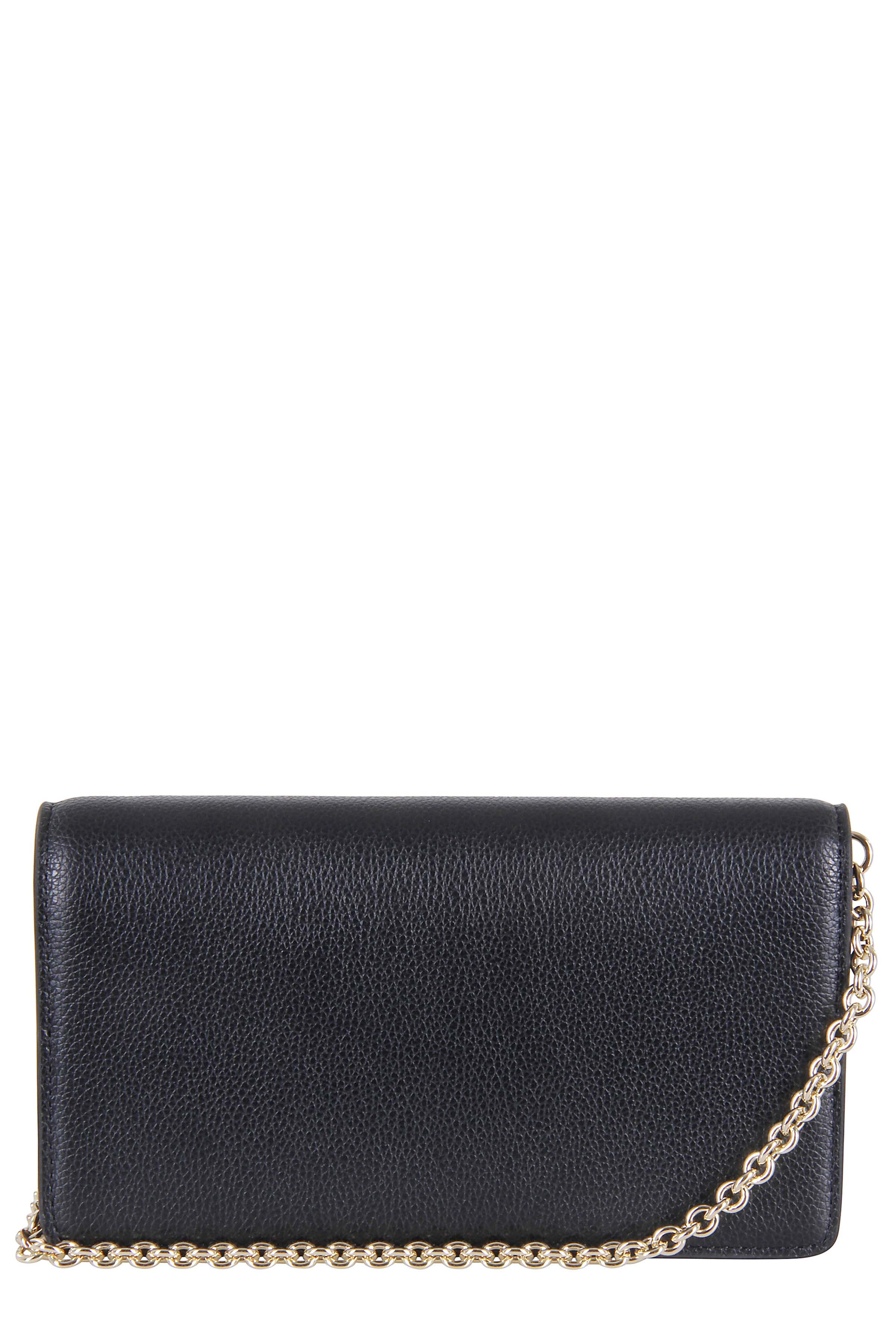 Rectangular Garnet Leather Mini Bag