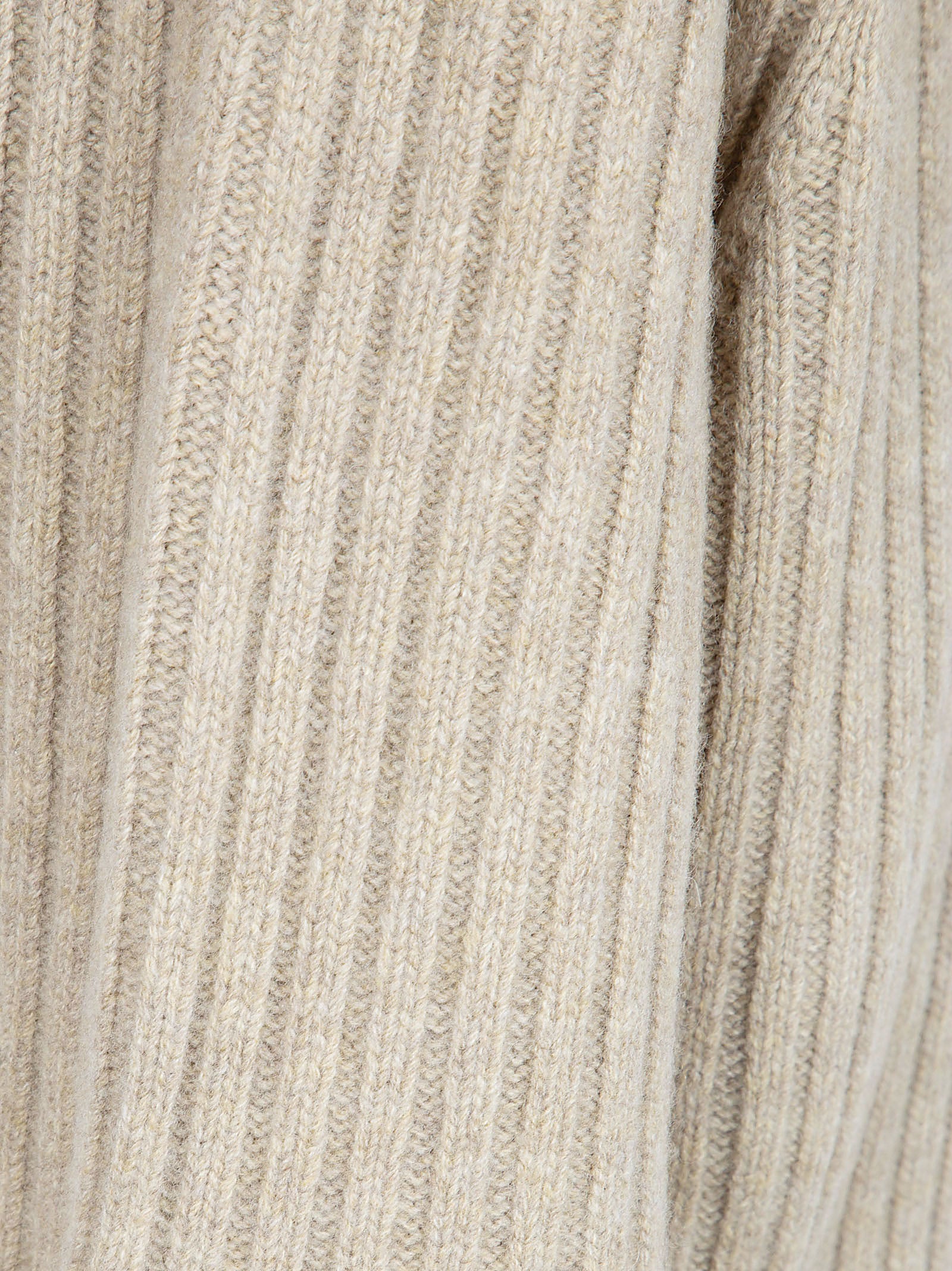 Ribbed Knit Cropped Hoodie Sweater with Check Patch Detail
