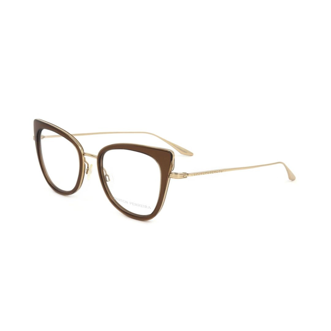 Bp5198 522jy Cat-Eye Frame Eyeglasses with Gold Metal Temples