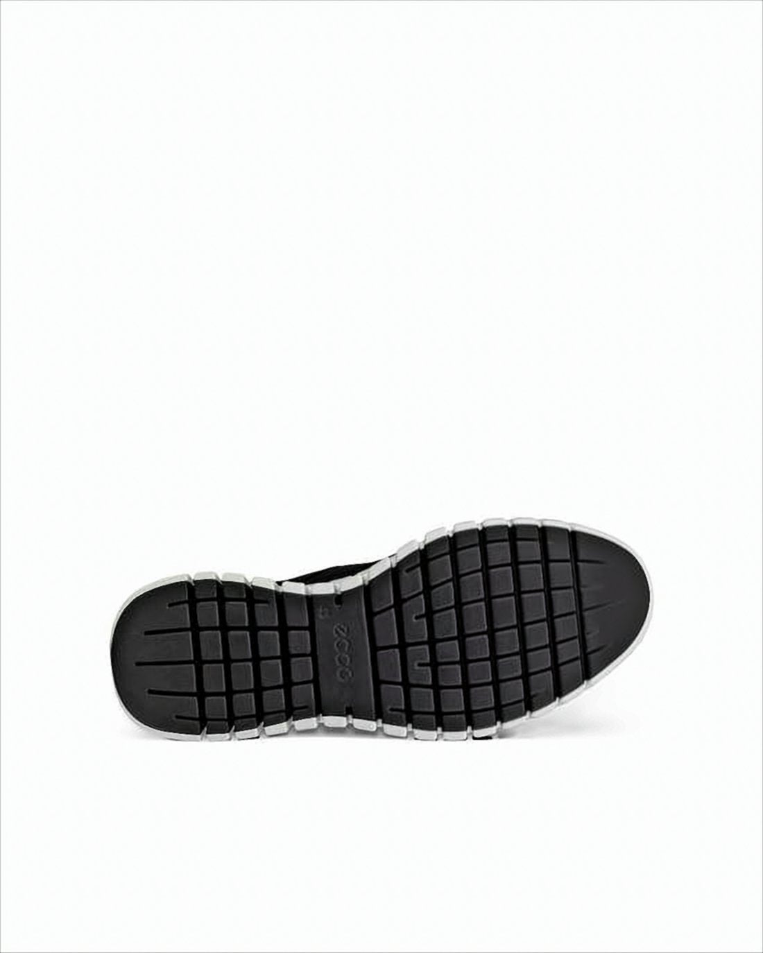 Sleek Black Leather Sneakers