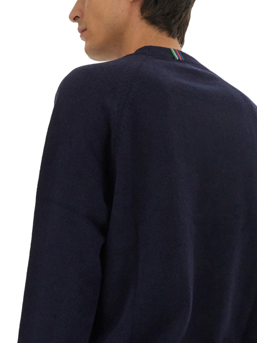 Relaxed Fit Crew Neck Merino Wool Sweater