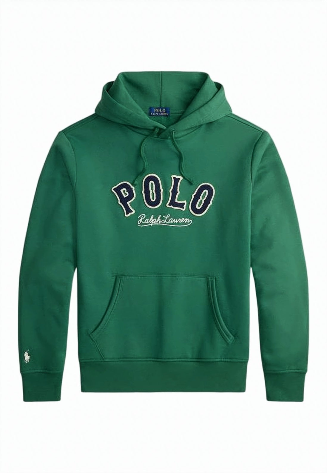 Solid Green Hoodie with Front Kangaroo Pocket