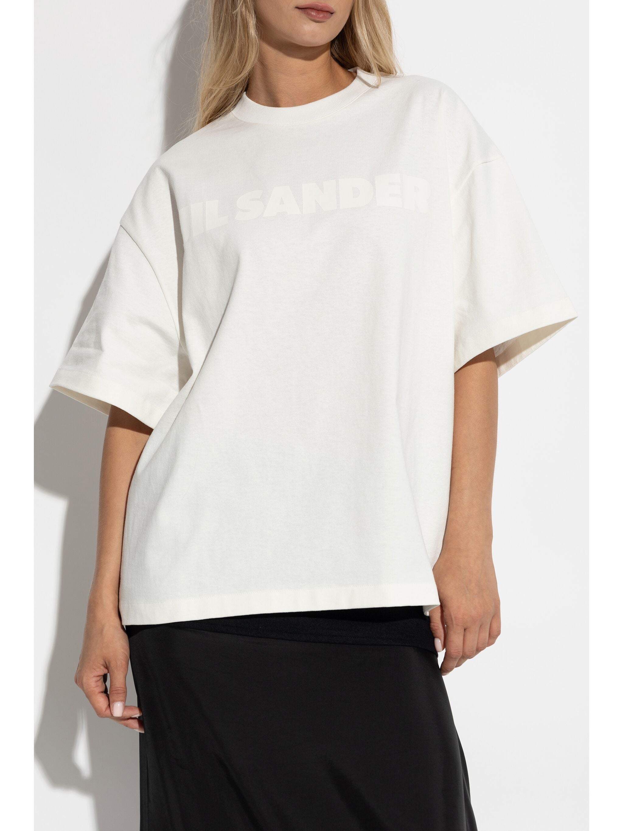 Black Tshirt Oversized Cotton Jersey T-Shirt