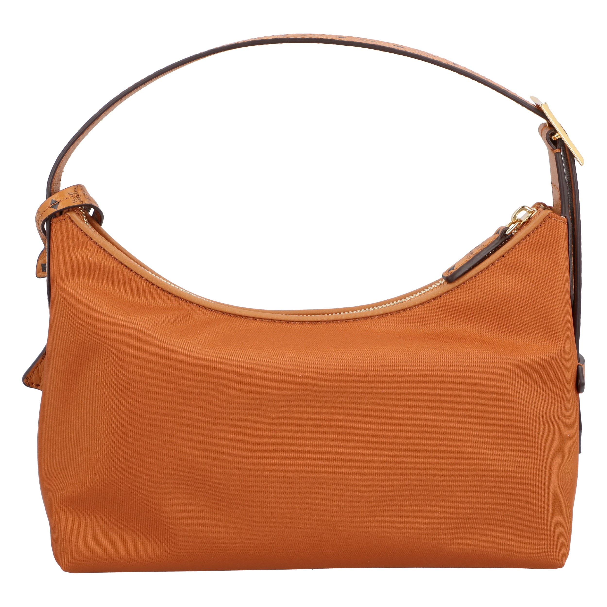 Aren Hobo Bag In Recycled Nylon And Monogram Print Leather