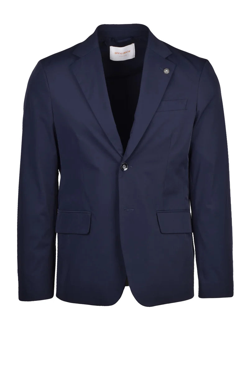 Men's Nylon Effect Jacket - Blue