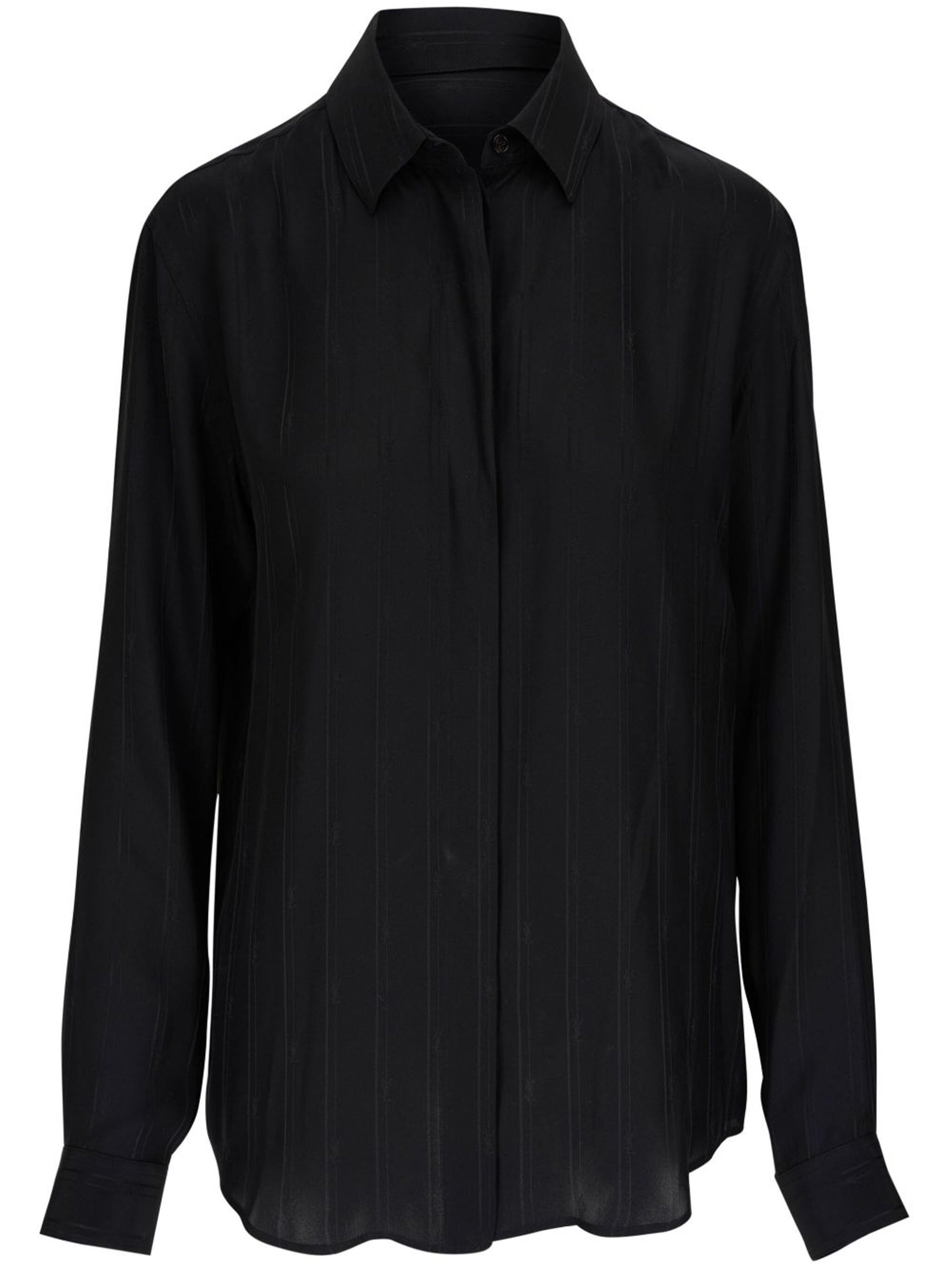 Black Organic Silk Shirt