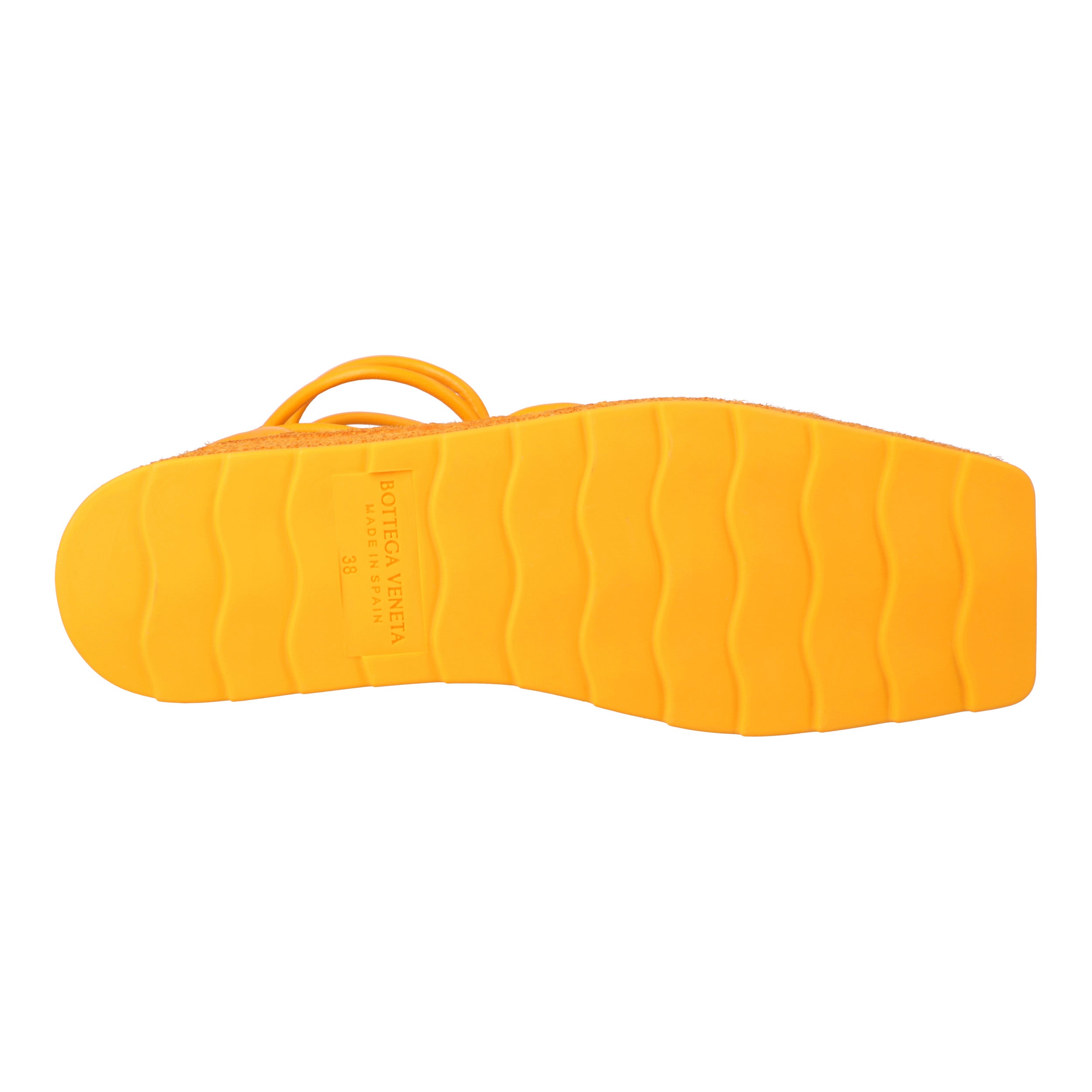 Orange Stretch 90 Wedge Espadrilles