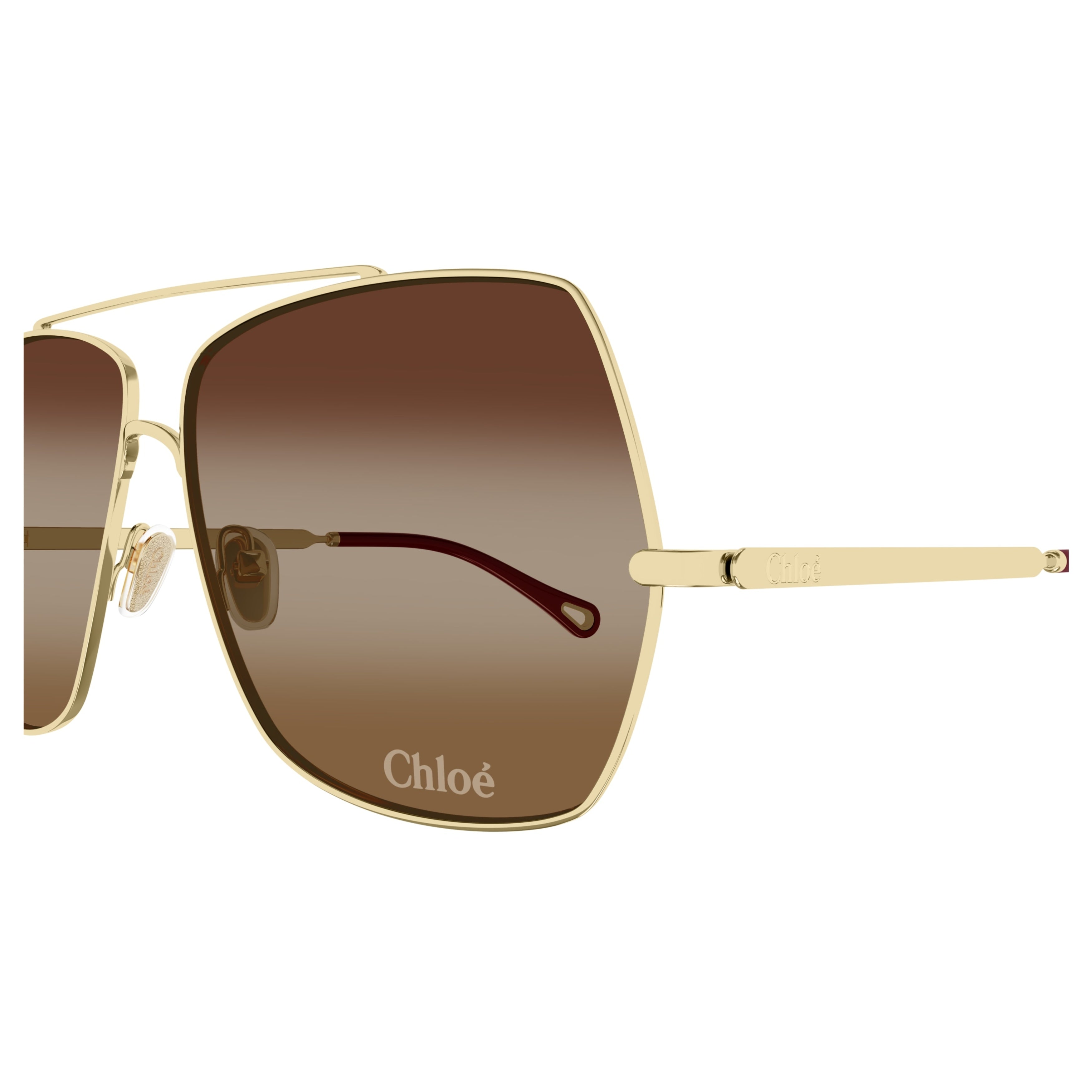 Metal Frame Sunglasses with Gold Finish