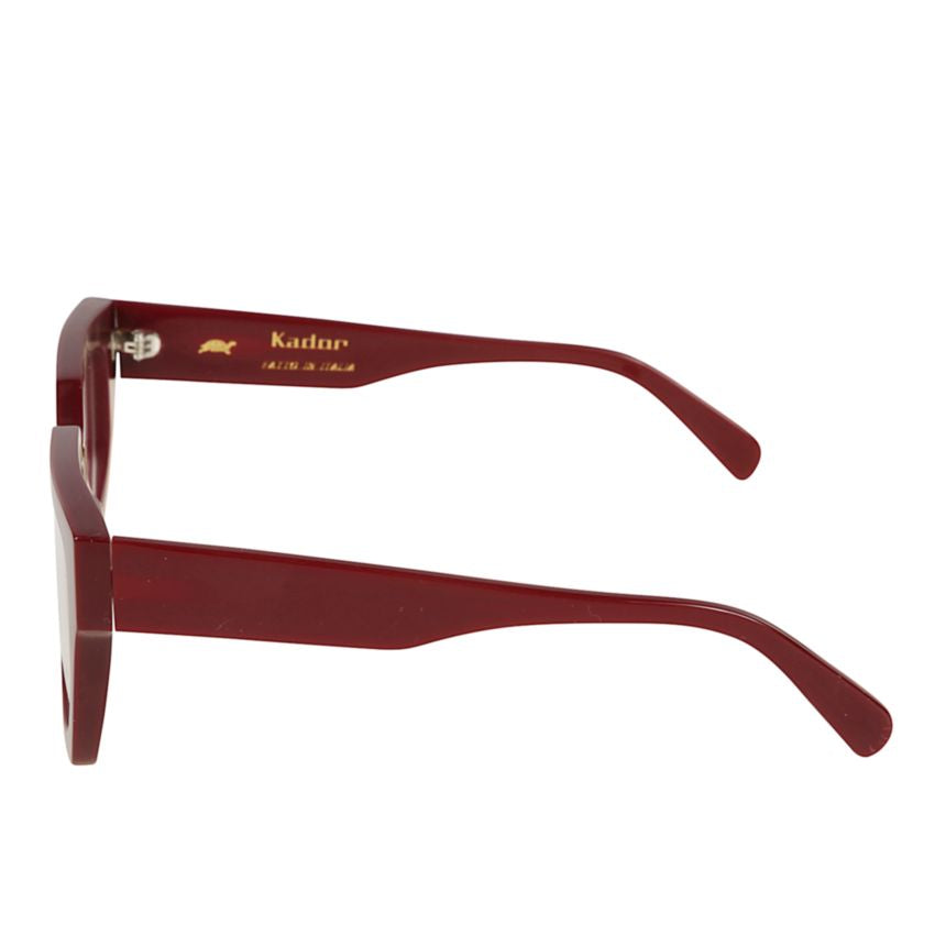 Charlize Oversized Square Frame Sunglasses in Deep Burgundy