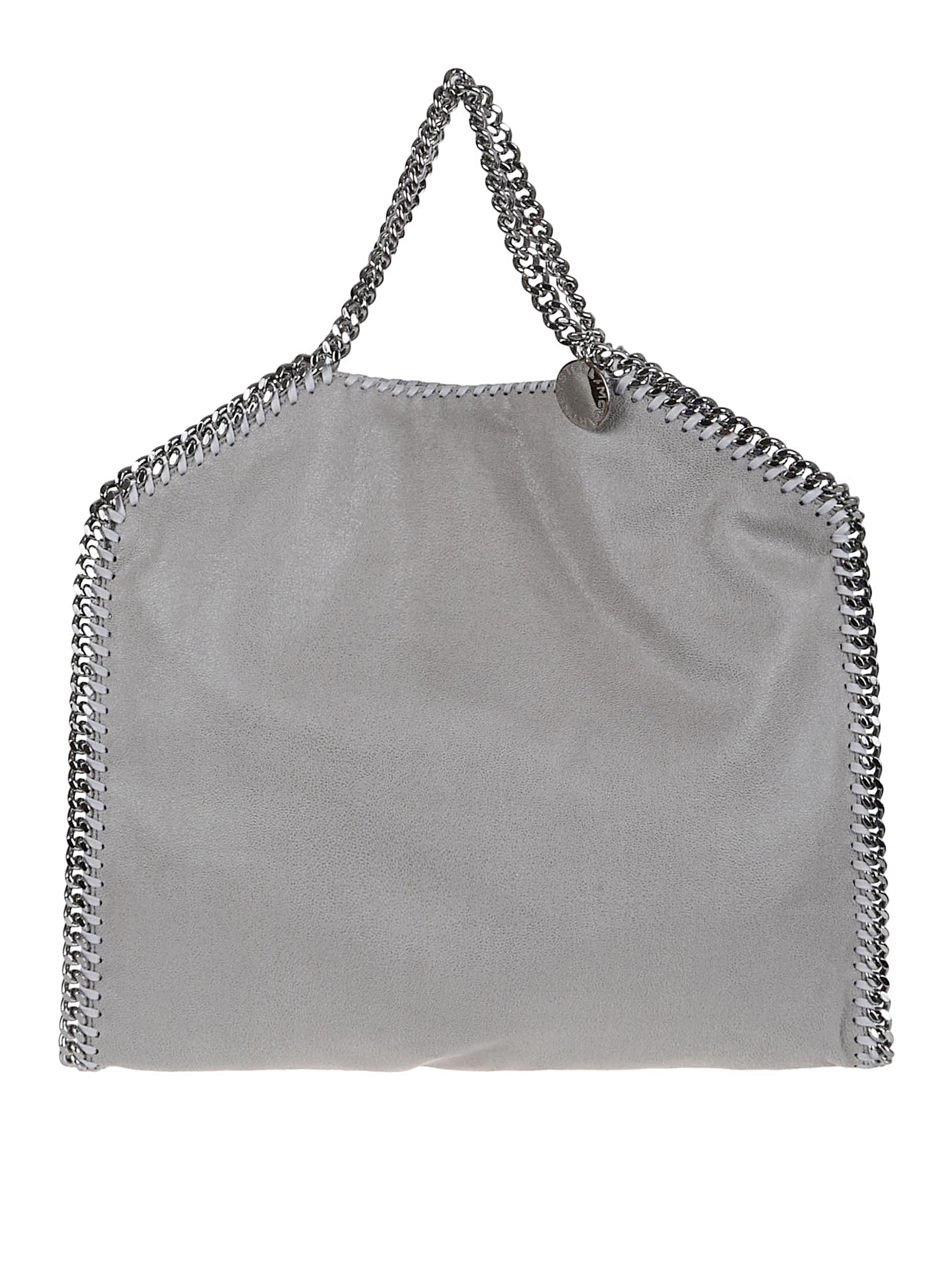 Foldable Grey Tote with Iconic Diamond Chain