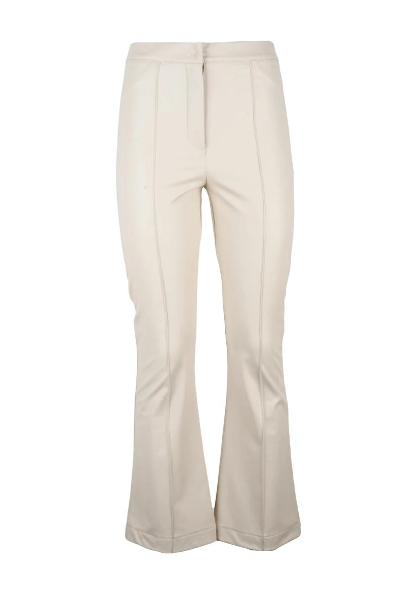 Slightly Flared White Trousers