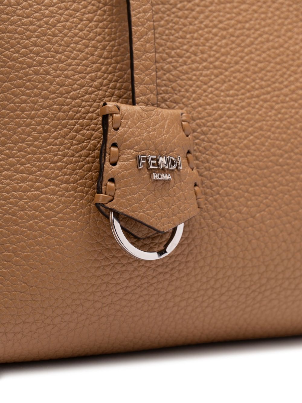 Medium Brown Calf Leather Shoulder Bag