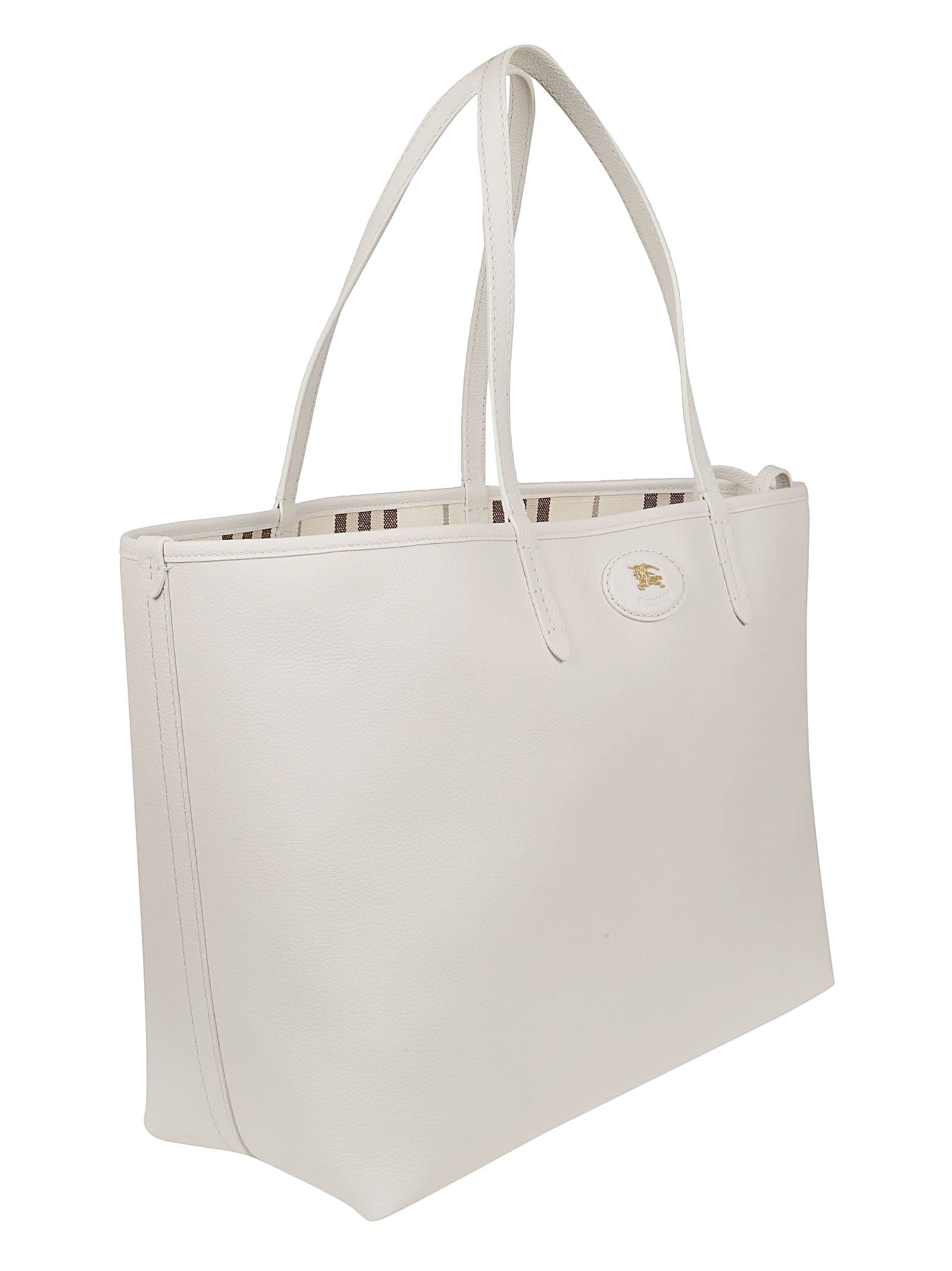 Textured Leather Reversible Shopping Bag