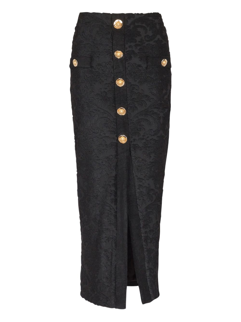 Baroque Pattern Midi Skirt