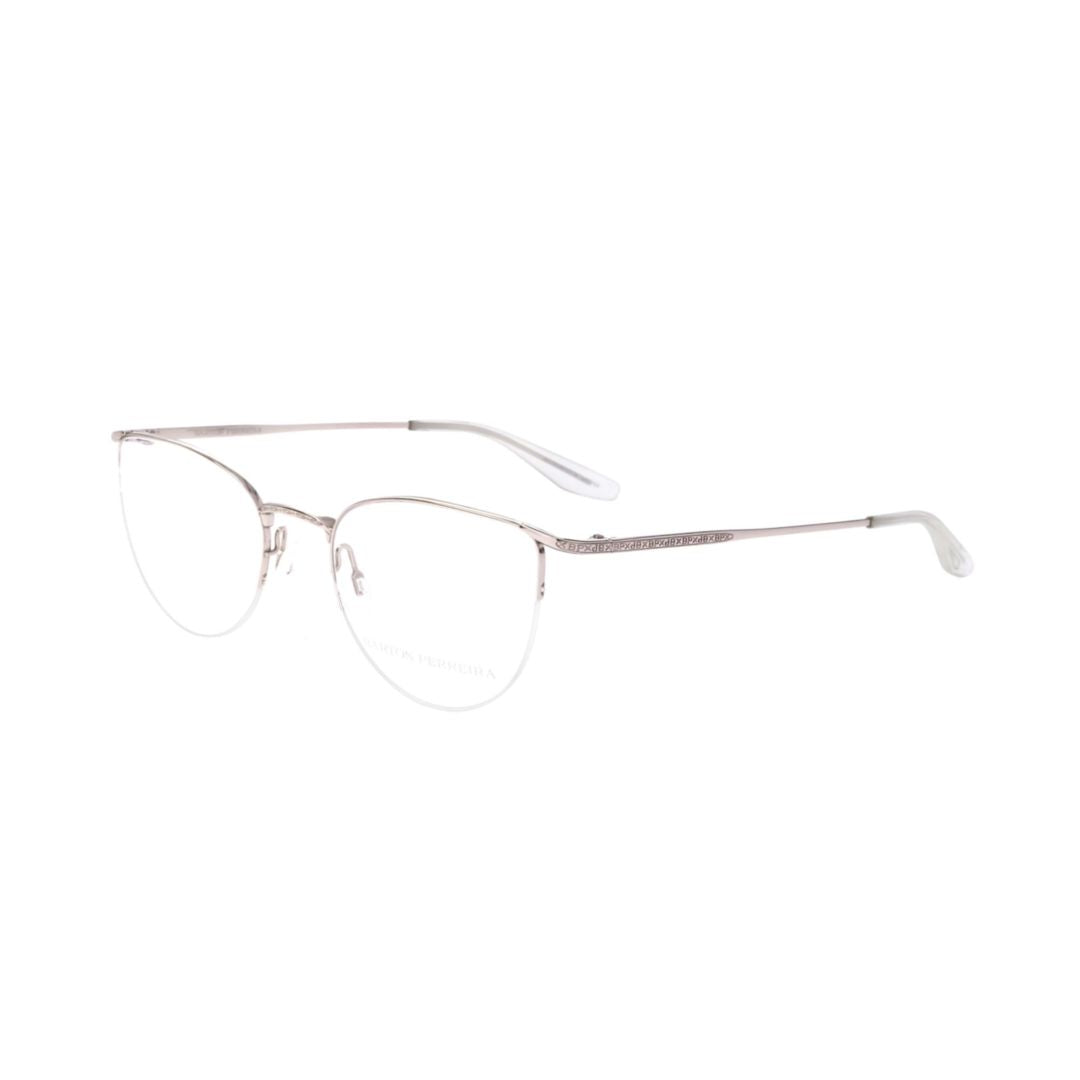 Bp5021 491yc Silver Cat-Eye Eyeglasses with Polished Metal Frame