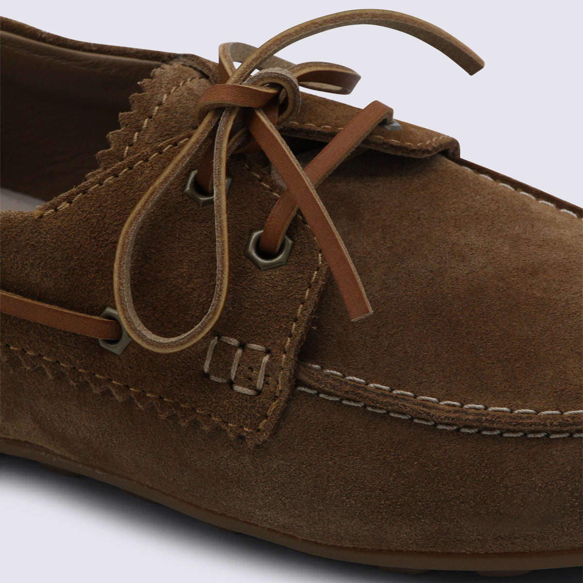 Timeless Brown Flat Shoes with Rounded Toe