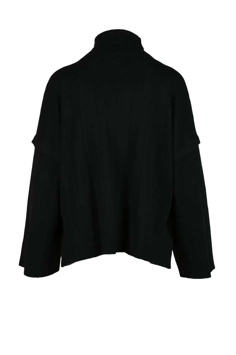 Virgin Wool Sweater - Black
